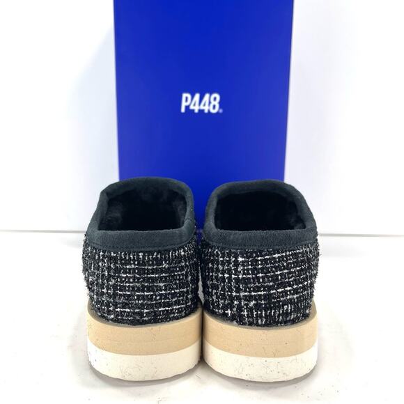 P448 Bubble Shaka Women Black Indoor/Outdoor Slipper Size 8 Textile/Faux Fur New - Picture 5 of 13